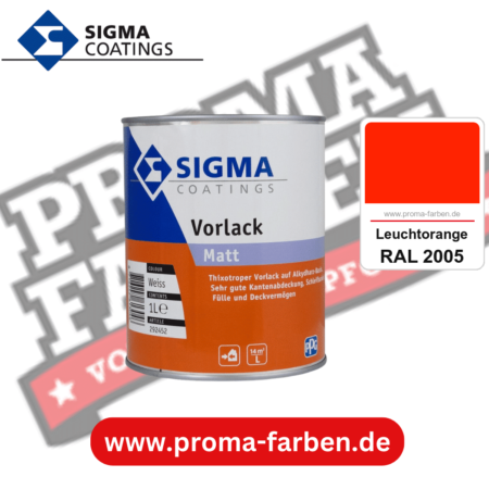 SIGMA Vorlack Aqua kaufen bei Proma Farben RAL 2005 Leuchtorange