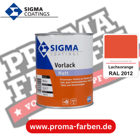 SIGMA Vorlack Aqua kaufen bei Proma Farben RAL 2012 Lachsorange