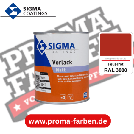 SIGMA Vorlack Aqua kaufen bei Proma Farben RAL 3000 Feuerrot