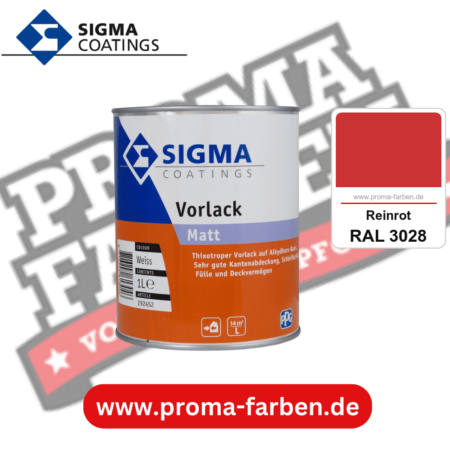 SIGMA Vorlack Aqua kaufen bei Proma Farben RAL 3028 Reinrot