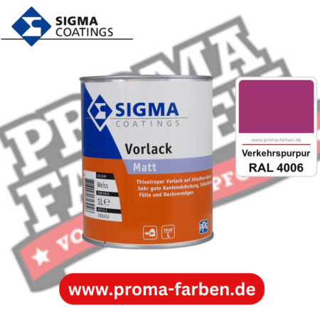 SIGMA Vorlack Aqua kaufen bei Proma Farben RAL 4006 Verkehrspurpur