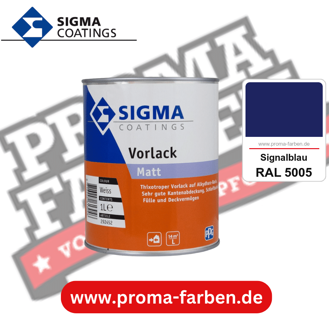 SIGMA Vorlack Aqua kaufen bei Proma Farben RAL 5005 Signalblau
