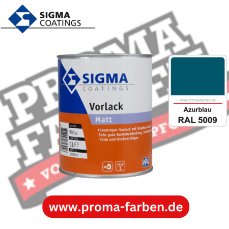 SIGMA Vorlack Aqua kaufen bei Proma Farben RAL 5009 Azurblau