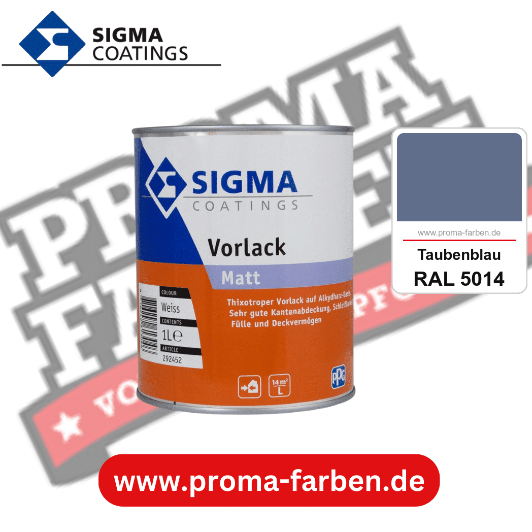SIGMA Vorlack Aqua kaufen bei Proma Farben RAL 5014 Taubenblau