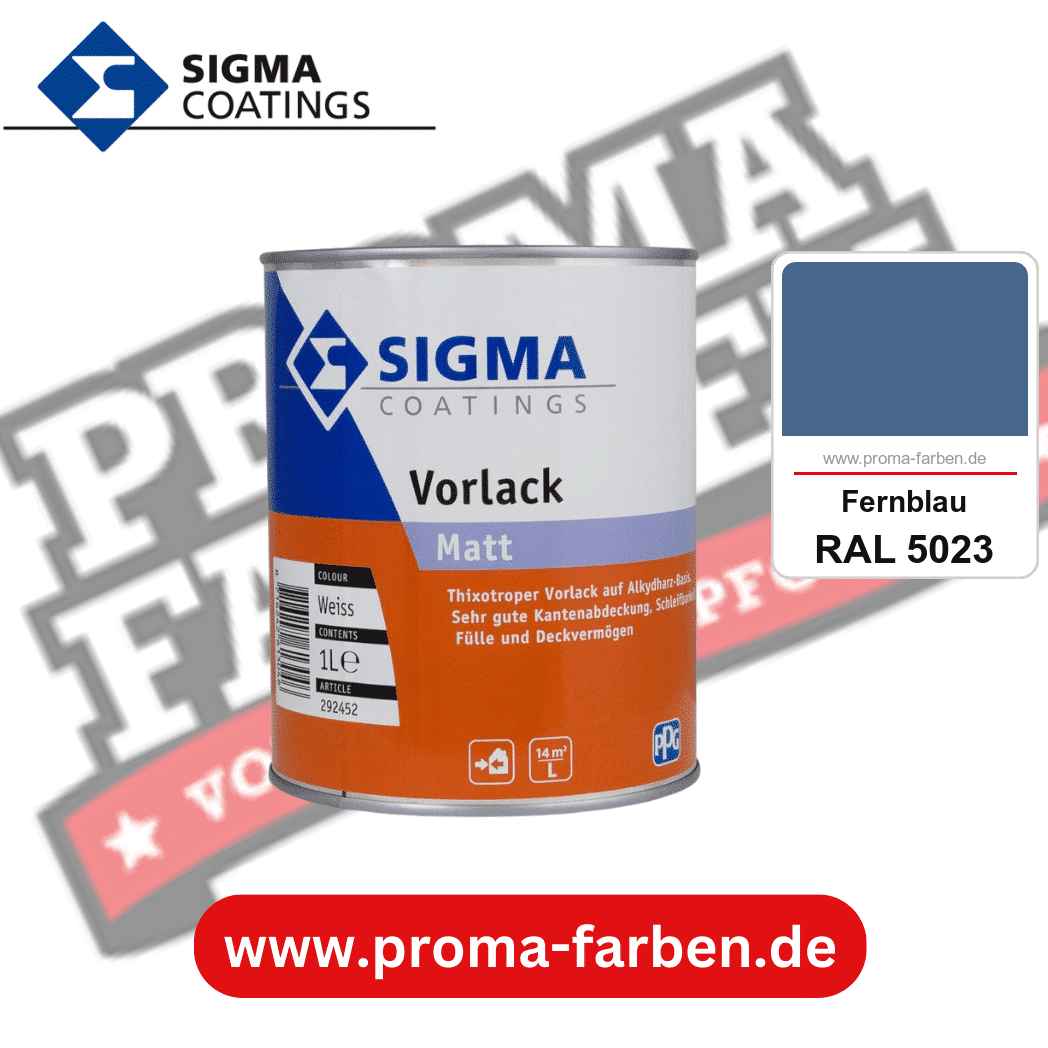 SIGMA Vorlack Aqua kaufen bei Proma Farben RAL 5023 Fernblau