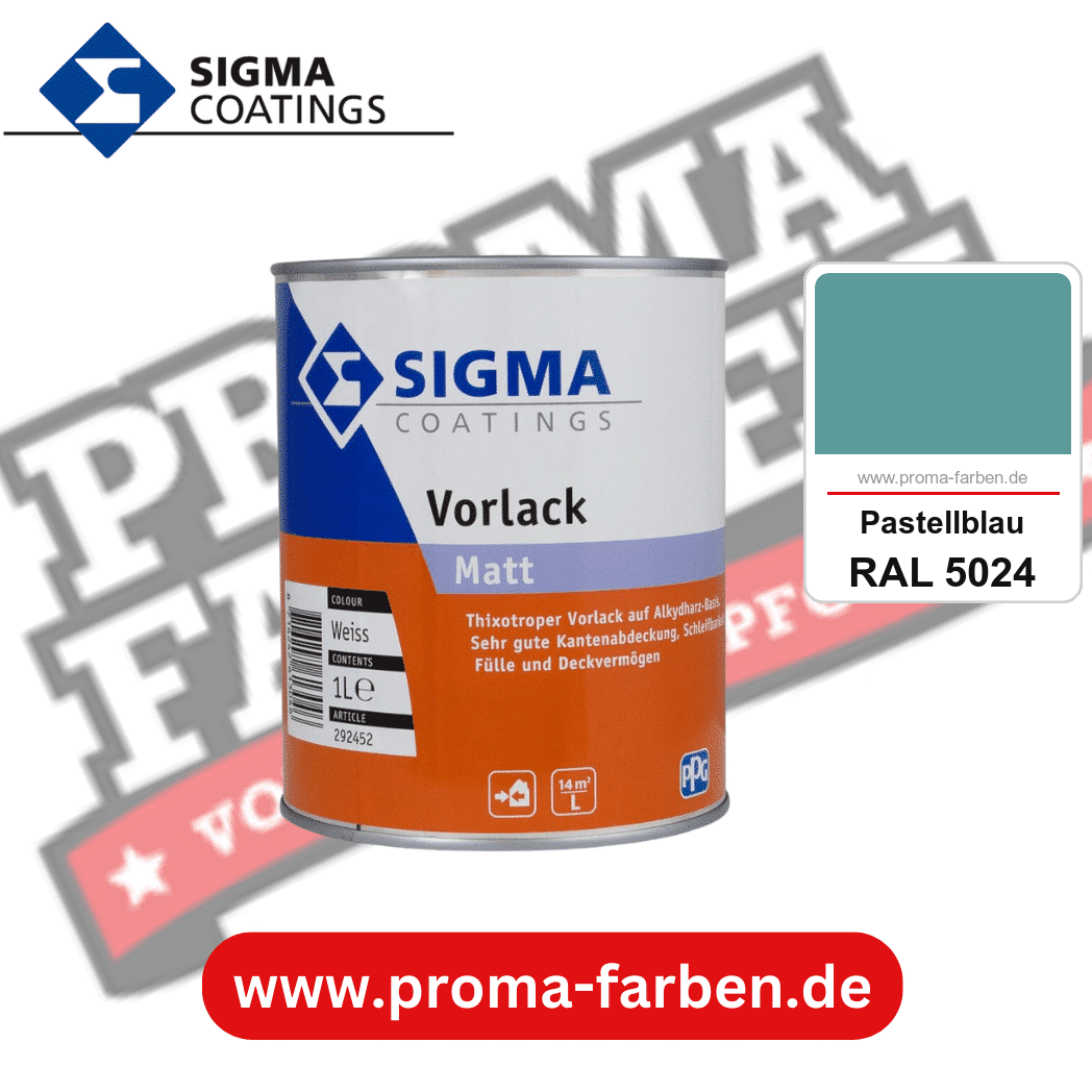 SIGMA Vorlack Aqua kaufen bei Proma Farben RAL 5024 Pastellblau