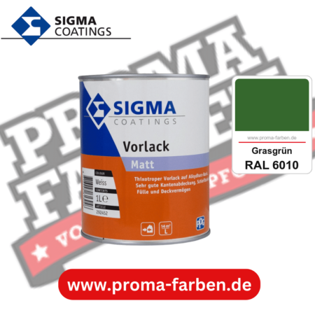 SIGMA Vorlack Aqua kaufen bei Proma Farben RAL 6010 Grasgrün