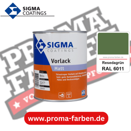 SIGMA Vorlack Aqua kaufen bei Proma Farben RAL 6011 Resedagrün