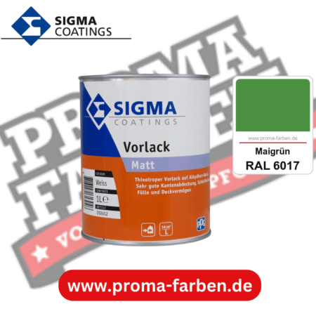 SIGMA Vorlack Aqua kaufen bei Proma Farben RAL 6017 Maigrün