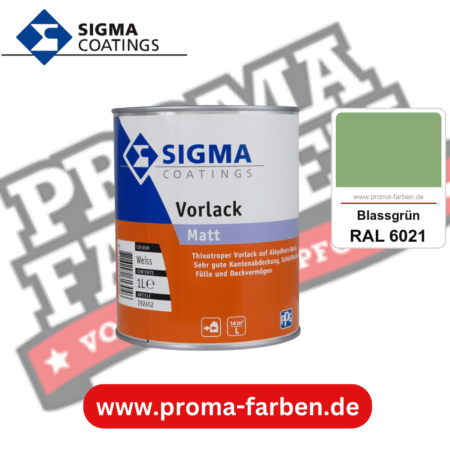 SIGMA Vorlack Aqua kaufen bei Proma Farben RAL 6021 Blassgrün