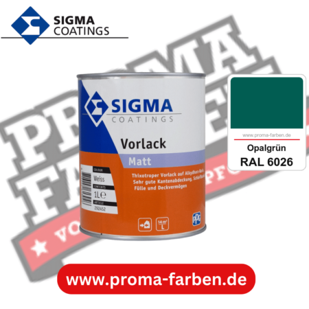 SIGMA Vorlack Aqua kaufen bei Proma Farben RAL 6026 Opalgrün