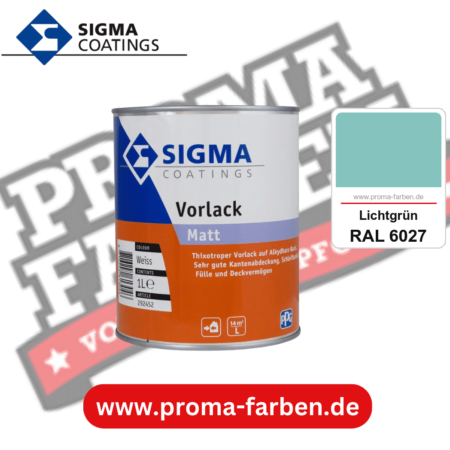 SIGMA Vorlack Aqua kaufen bei Proma Farben RAL 6027 Lichtgrün