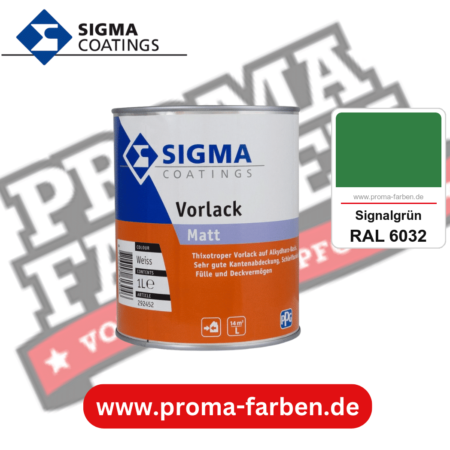 SIGMA Vorlack Aqua kaufen bei Proma Farben RAL 6032 Signalgrün