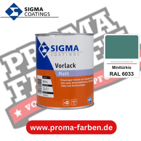 SIGMA Vorlack Aqua kaufen bei Proma Farben RAL 6033 Minttürkis