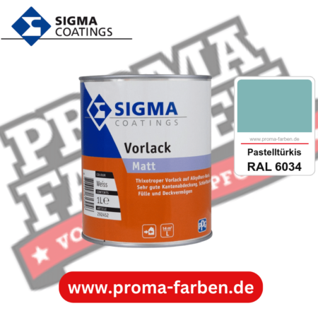 SIGMA Vorlack Aqua kaufen bei Proma Farben RAL 6034 Pastelltürkis