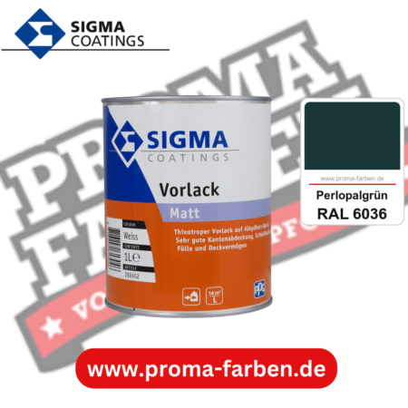 SIGMA Vorlack Aqua kaufen bei Proma Farben RAL 6036 Perlopalgrün