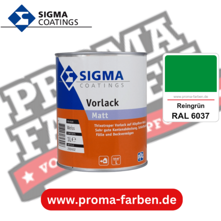 SIGMA Vorlack Aqua kaufen bei Proma Farben RAL 6037 Reingrün