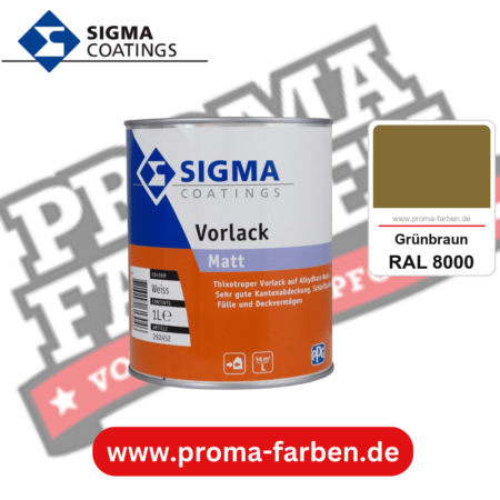 SIGMA Vorlack Aqua kaufen bei Proma Farben RAL 8000 Grünbraun