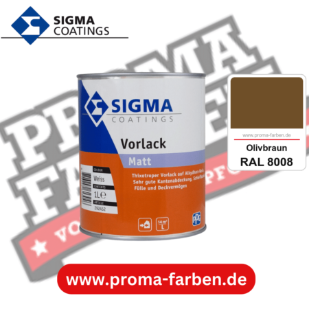 SIGMA Vorlack Aqua kaufen bei Proma Farben RAL 8008 Olivbraun