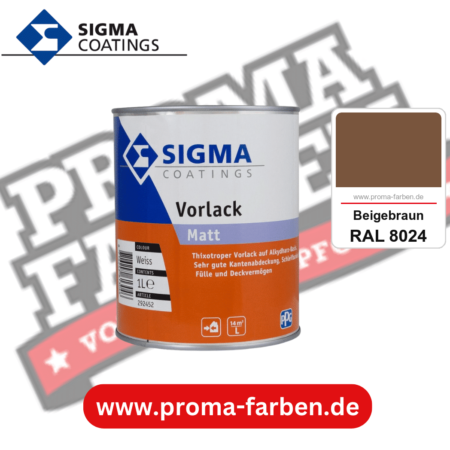 SIGMA Vorlack Aqua kaufen bei Proma Farben RAL 8024 Beigebraun