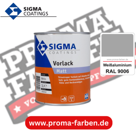 SIGMA Vorlack Aqua kaufen bei Proma Farben RAL 9006 Weißaluminium