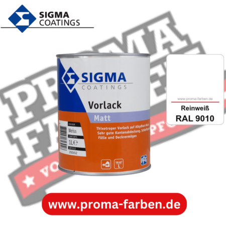 SIGMA Vorlack Aqua kaufen bei Proma Farben RAL 9010 Reinweiß