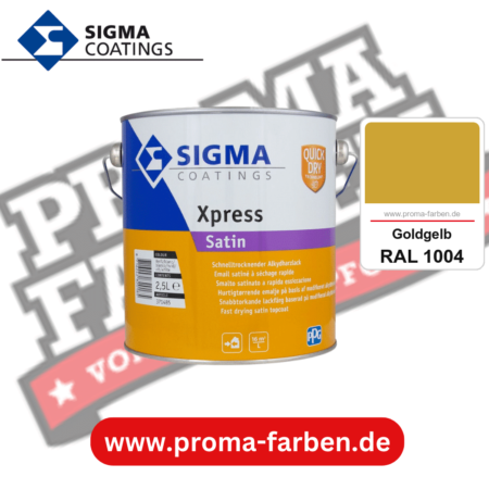 SIGMA Xpress Satin kaufen bei Proma Farben RAL 1004 Goldgelb