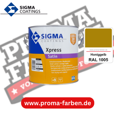 SIGMA Xpress Satin kaufen bei Proma Farben RAL 1005 Honiggelb