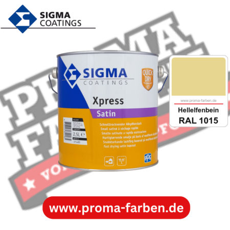 SIGMA Xpress Satin kaufen bei Proma Farben RAL 1015 Hellelfenbein