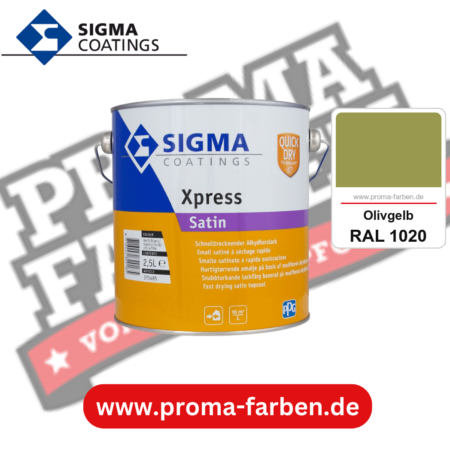 SIGMA Xpress Satin kaufen bei Proma Farben RAL 1020 Olivgelb