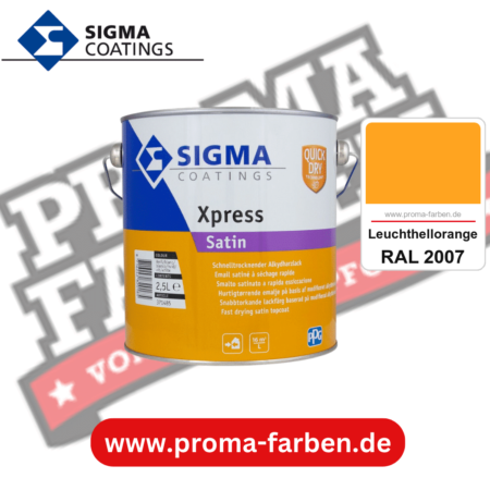 SIGMA Xpress Satin kaufen bei Proma Farben RAL 2007 Leuchthellorange