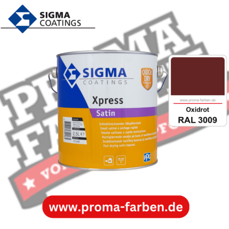 SIGMA Xpress Satin kaufen bei Proma Farben RAL 3009 Oxidrot