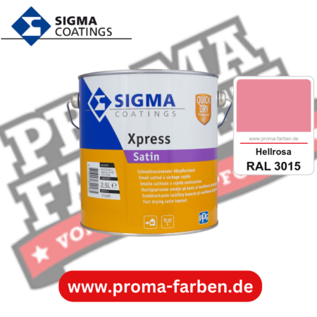 SIGMA Xpress Satin kaufen bei Proma Farben RAL 3015 Hellrosa