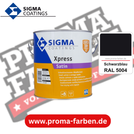 SIGMA Xpress Satin kaufen bei Proma Farben RAL 5004 Schwarzblau