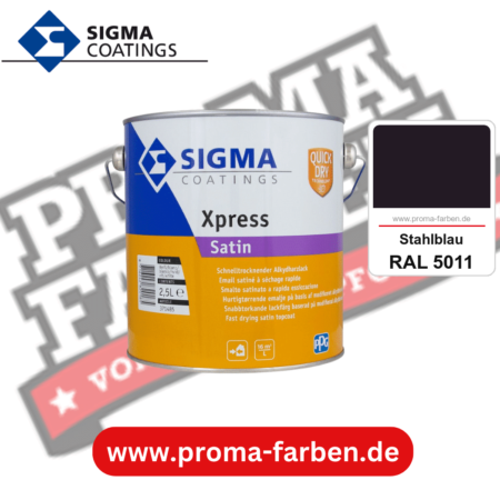 SIGMA Xpress Satin kaufen bei Proma Farben RAL 5011 Stahlblau
