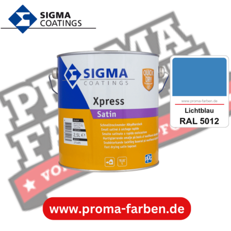 SIGMA Xpress Satin kaufen bei Proma Farben RAL 5012 Lichtblau