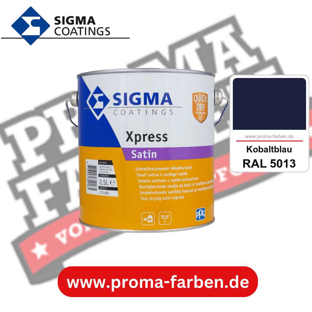 SIGMA Xpress Satin kaufen bei Proma Farben RAL 5013 Kobaltblau