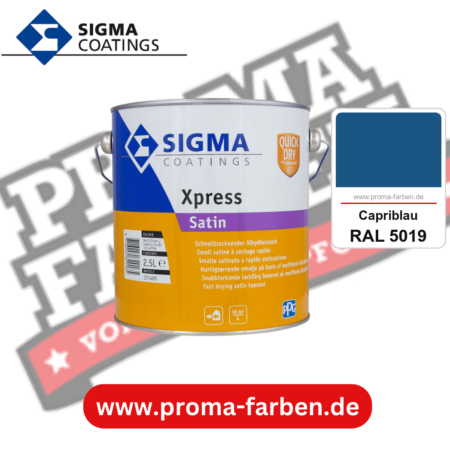 SIGMA Xpress Satin kaufen bei Proma Farben RAL 5019 Capriblau