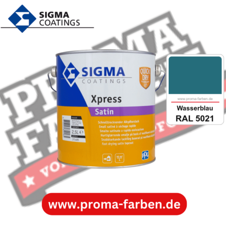 SIGMA Xpress Satin kaufen bei Proma Farben RAL 5021 Wasserblau