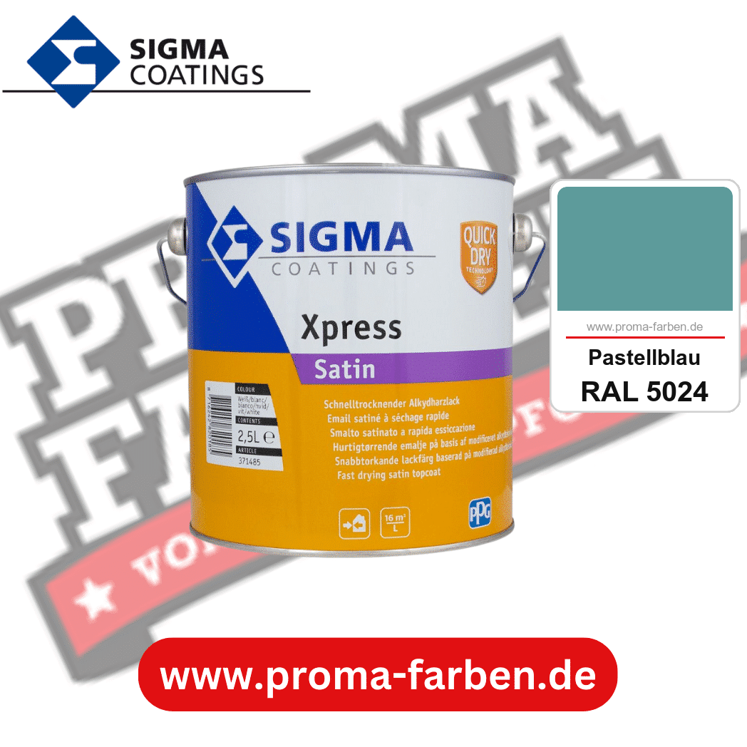 SIGMA Xpress Satin kaufen bei Proma Farben RAL 5024 Pastellblau