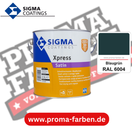 SIGMA Xpress Satin kaufen bei Proma Farben RAL 6004 Blaugrün