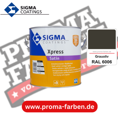 SIGMA Xpress Satin kaufen bei Proma Farben RAL 6006 Grauoliv
