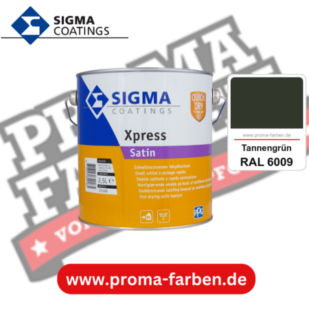 SIGMA Xpress Satin kaufen bei Proma Farben RAL 6009 Tannengrün
