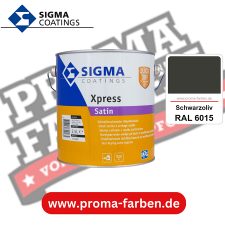 SIGMA Xpress Satin kaufen bei Proma Farben RAL 6015 Schwarzoliv