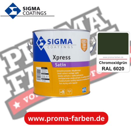 SIGMA Xpress Satin kaufen bei Proma Farben RAL 6020 Chromoxidgrün