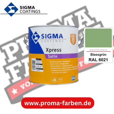 SIGMA Xpress Satin kaufen bei Proma Farben RAL 6021 Blassgrün
