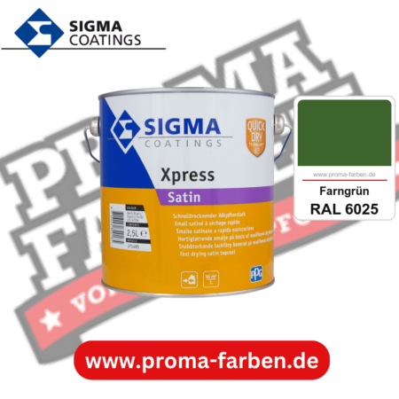 SIGMA Xpress Satin kaufen bei Proma Farben RAL 6025 Farngrün