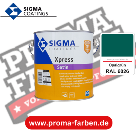 SIGMA Xpress Satin kaufen bei Proma Farben RAL 6026 Opalgrün
