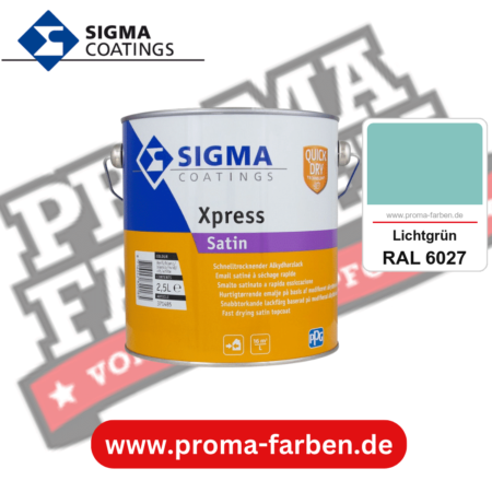 SIGMA Xpress Satin kaufen bei Proma Farben RAL 6027 Lichtgrün