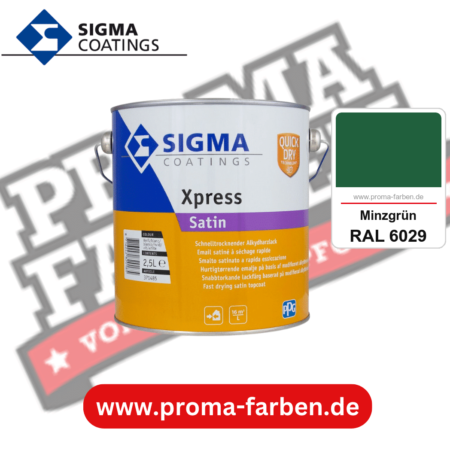 SIGMA Xpress Satin kaufen bei Proma Farben RAL 6029 Minzgrün